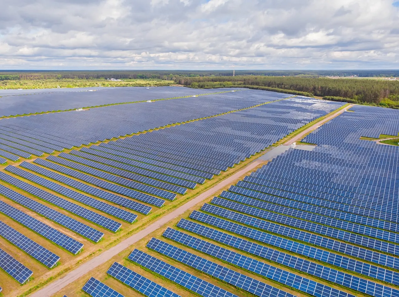 Part of a 12 square mile solar farm in Spain