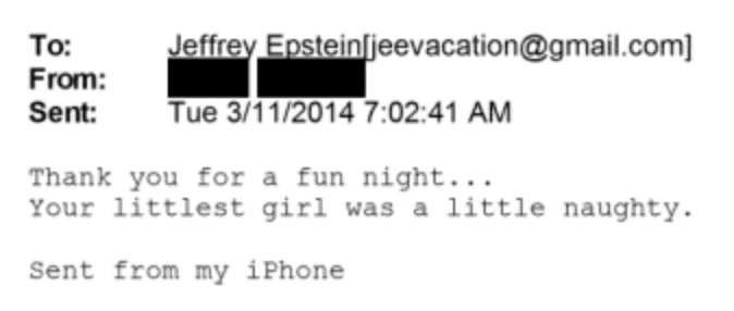 redacted Epstein mail