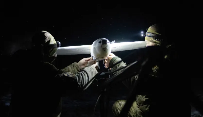 soldiers with drone