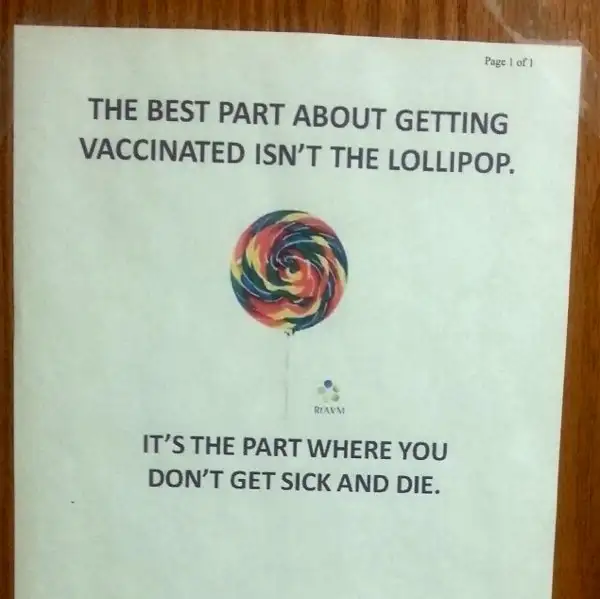 vaccine lollipop