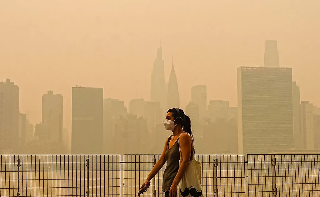Smoke from massive wildfires in Canada engulfed the New York City skyline on July 16, 2026. Photo by Selcuk Acar/Anadolu via Getty Images. Smoke from massive wildfires in Canada engulfed the New York City skyline on July 16, 2026. Photo by Selcuk Acar/Anadolu via Getty Images.