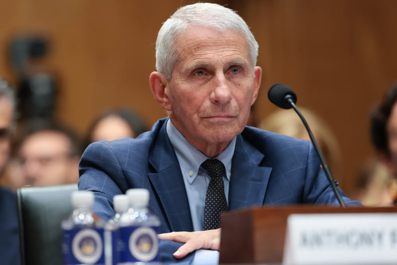 Anthony Fauci testifies before the Senate Homeland Security and Governmental Affairs Committee hearing on July 29 in Washington, D.C. - Anna Moneymaker/Getty Images