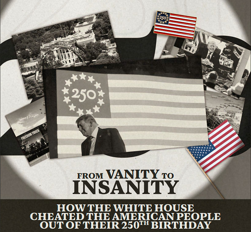 HOW THE WHITE HOUSE CHEATED THE AMERICAN PEOPLE OUT OF THEIR 250TH BIRTHDAY