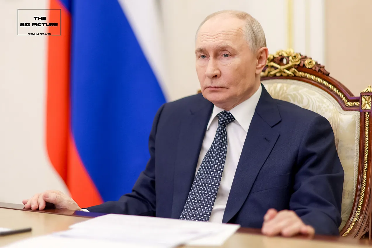 Russia’s President Vladimir Putin chairs a meeting with members of the government via videoconference in Moscow. Photo by Gavriil Grigorov / POOL / AFP via Getty Images.