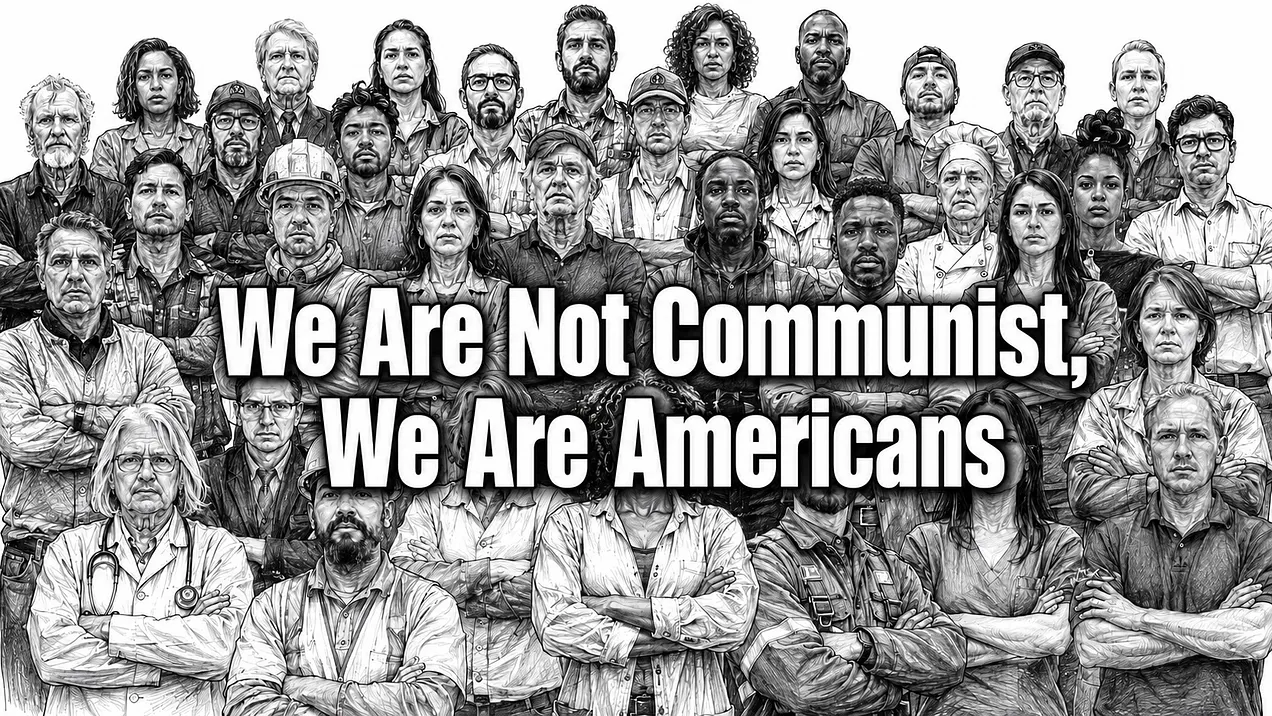 We Are Not Communists. We are Americans.