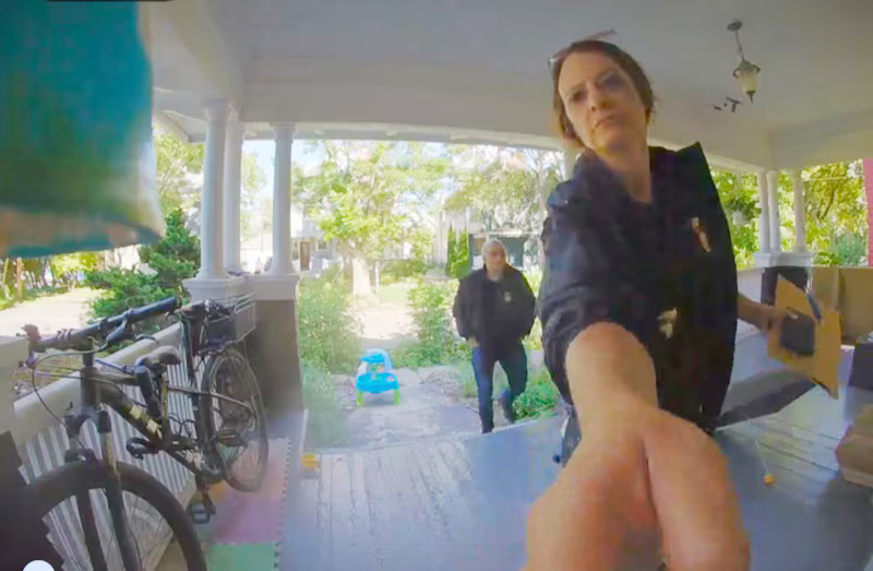 Department of Homeland Security agents came to David Streever’s home in Rochester, New York, last month. (Courtesy of Foundation for Individual Rights and Expression)