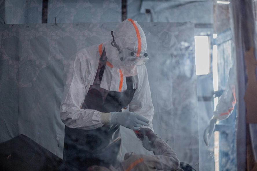 The Ebola outbreak in Congo is caused by the Bundibugyo virus, for which there are no licensed vaccines or drugs. BENEDICTION MURHABAZI | AFP via Getty Images