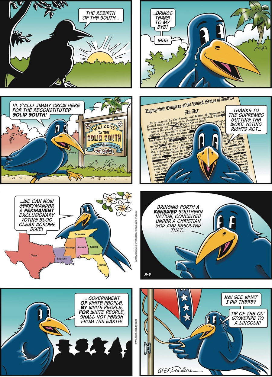 2026-08-09 Doonesbury Jimmy Crow