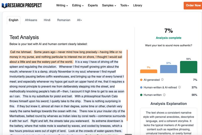 Moby-Dick-analysis