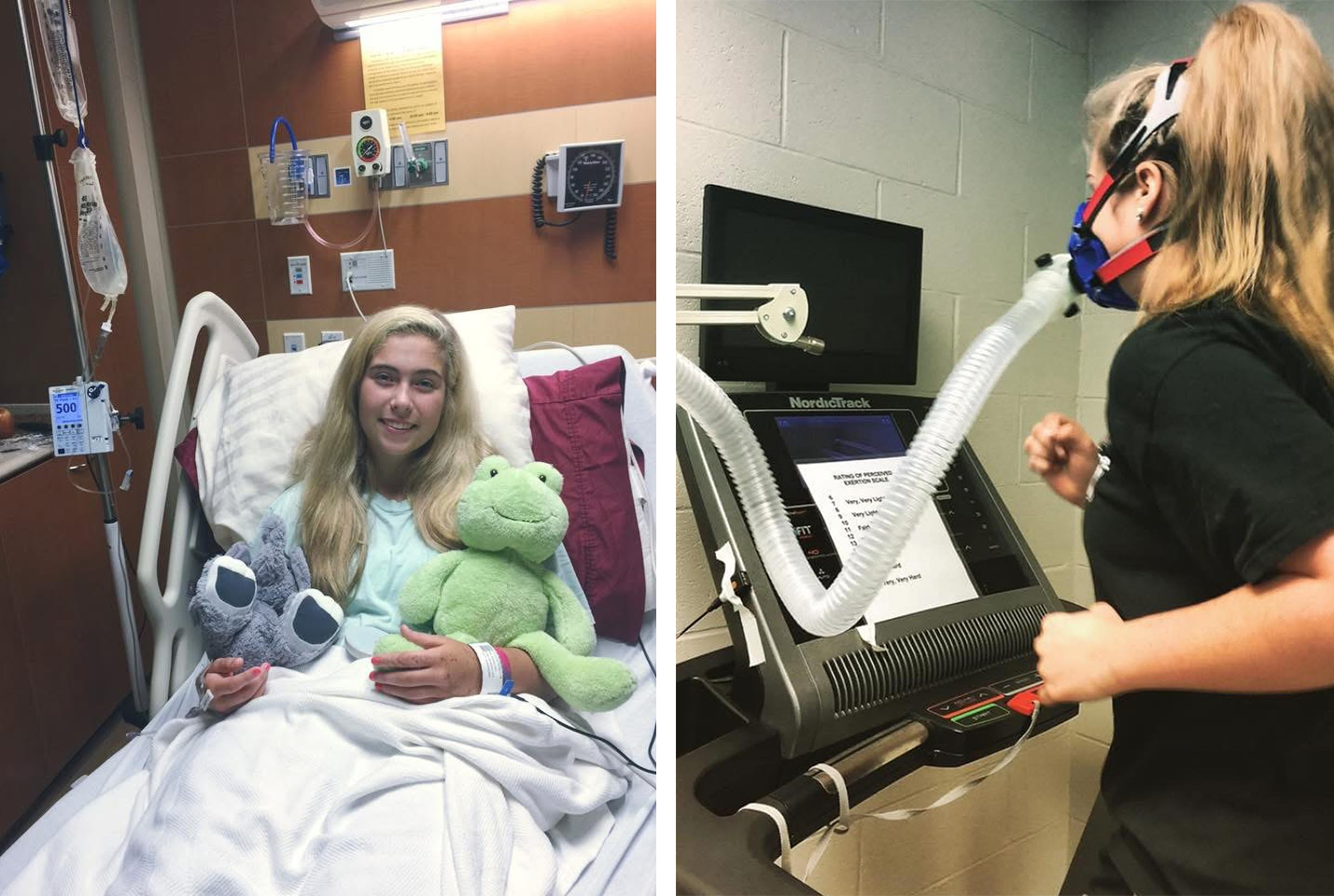 After suffering a heat stroke as a teenager, Rebecca Ochoa was hospitalized and participated in testing at the Korey Stringer Institute as part of her recovery.Source: Courtesy of Ochoa via Source: Courtesy photos