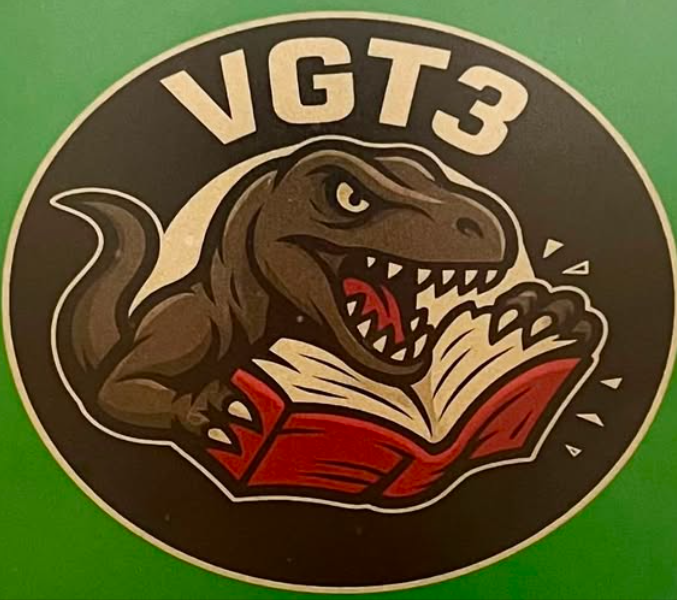 The symbol for Amazon's VGT3, the Las Vegas facility where it scans book for AI training data.