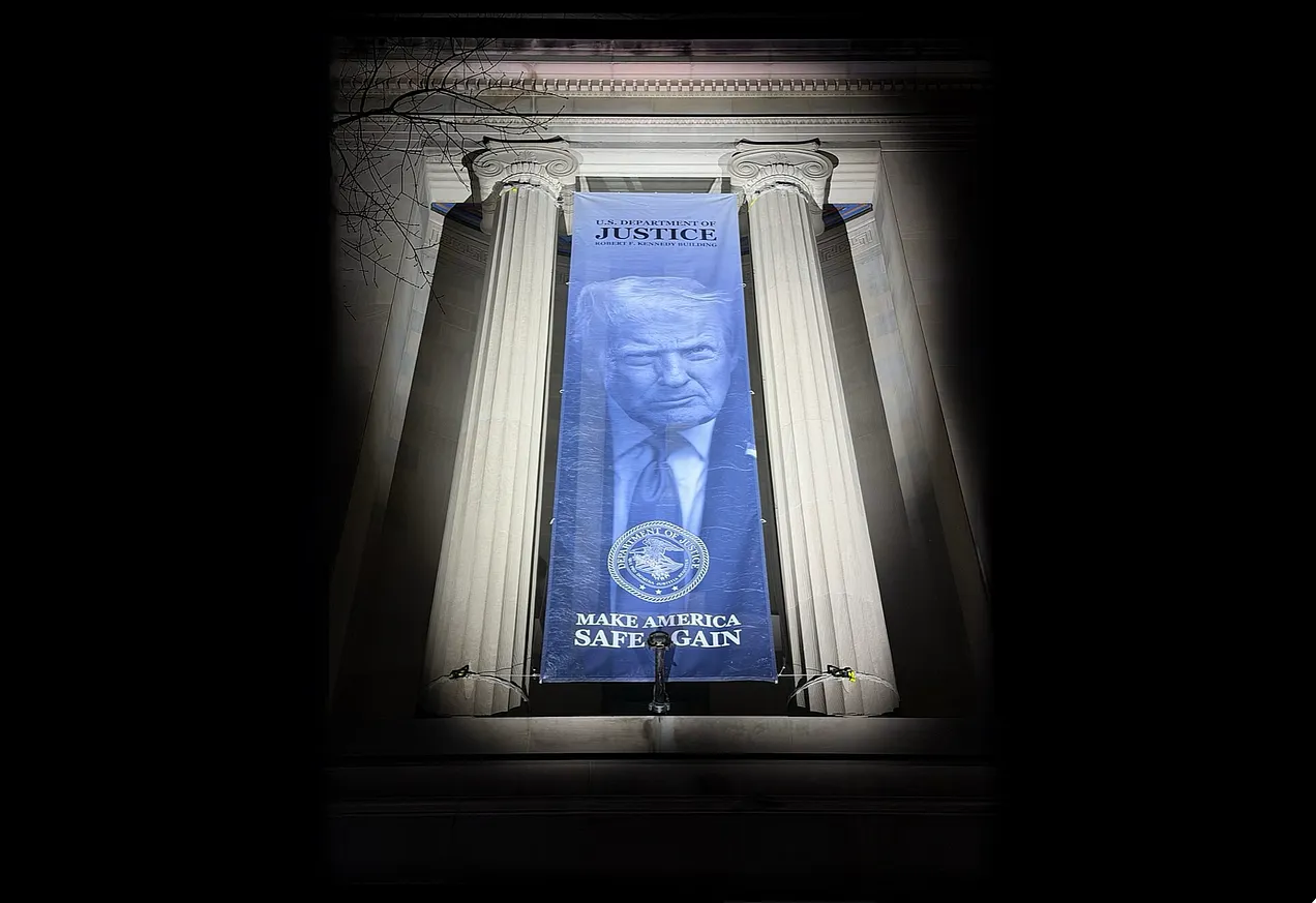 Trump banner