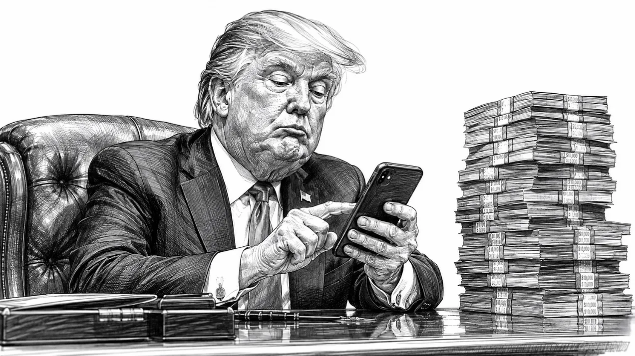 Trump piling up cash
