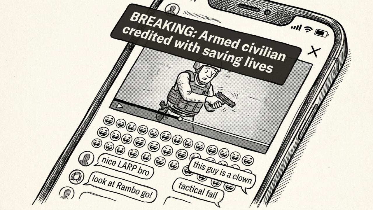armed civilian credited with saving lives