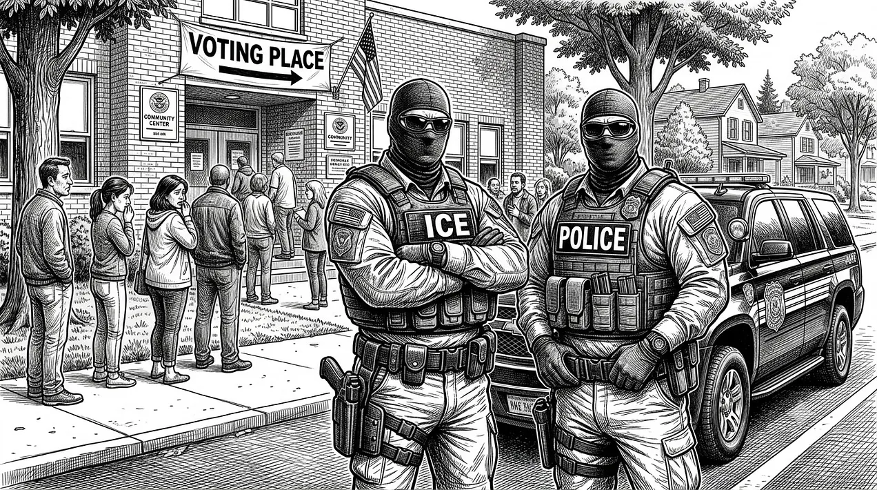 ICE at polling place