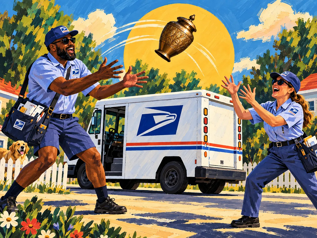 cremains going postal