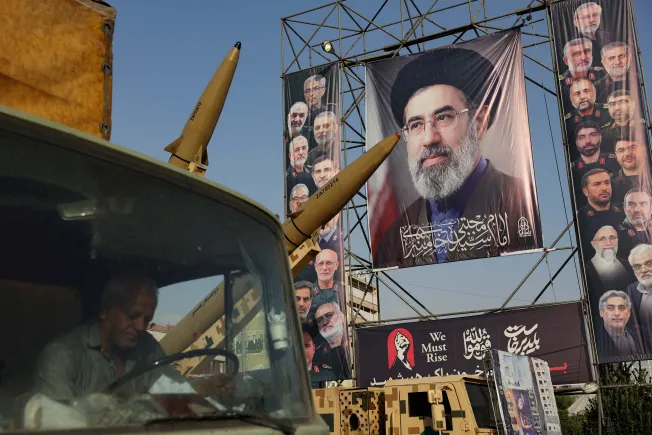 A banner of Iranian Supreme Leader Mojtaba Khamenei, Tehran, September 2026Majid Asgaripour / Reuters