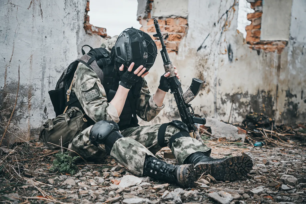 Ukrainian soldier
